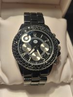 Montre femme « YES or NO  » avec strass noirs, pile neuve